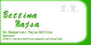 bettina majsa business card